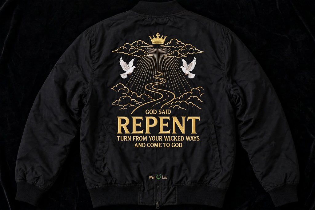 Chaqueta bomber WEN U LUV REPENT para hombre