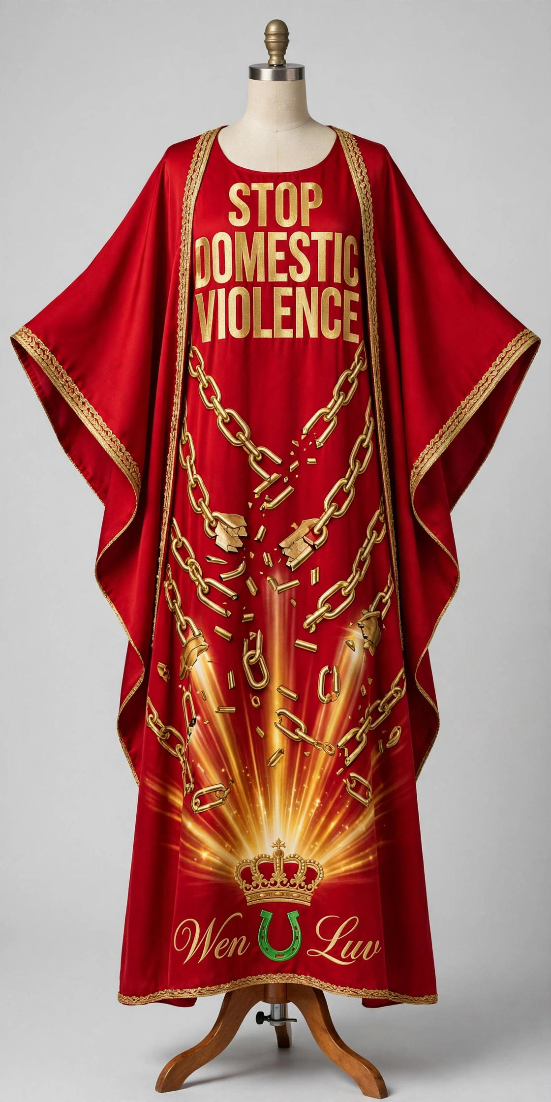 WEN U LUV STOP Dress - Stop Domestic Violence (One Size)