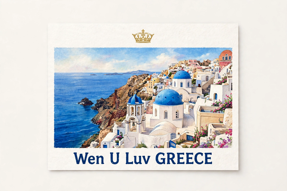 WEN U LUV World Tee - Greece